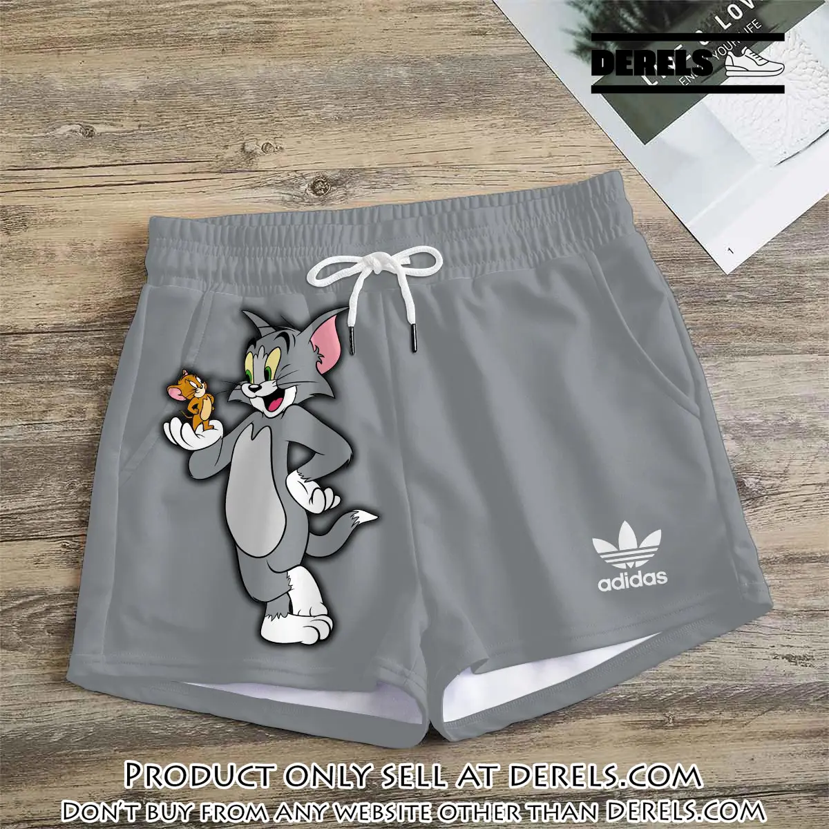 Premium tom & jerry in adidas women shorts lady beach shorts wms1074 dr3501371